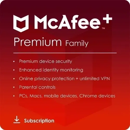 McAfee+ Premium Family - 3 Year / Unlimited Devices - USA
